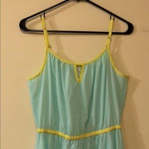 High low color block dress